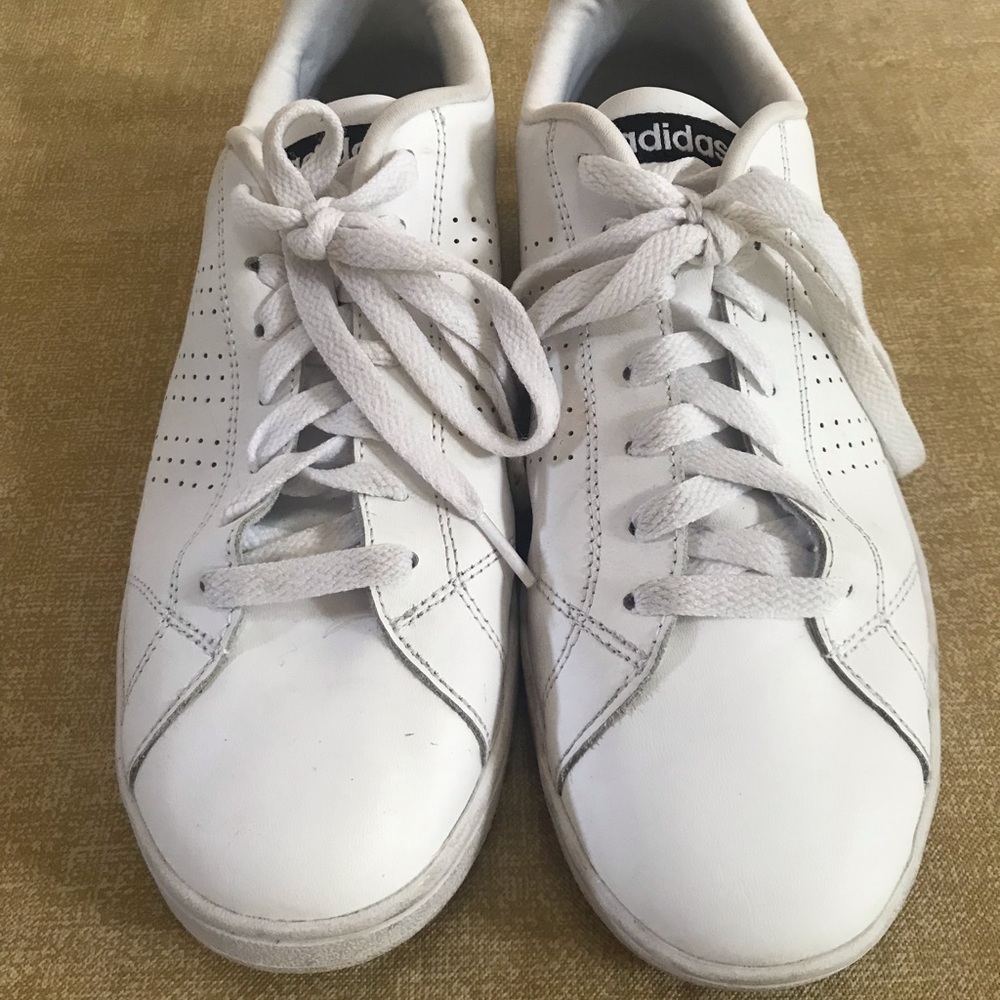 Adidas white sneakers